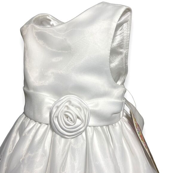 American Princess White Dress Size 2T Girl Kid Special Occasion Wedding Birthday - Picture 4 of 11
